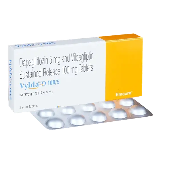 Vylda D 5mg/100mg Tablet